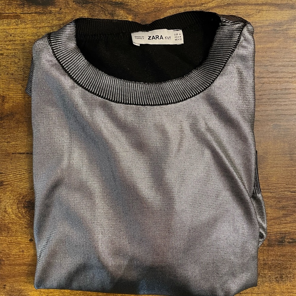 Silver Zara shirt